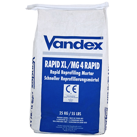 VANDEX RAPID XL — Ремонтний розчин для швидкого відновлення поверхні