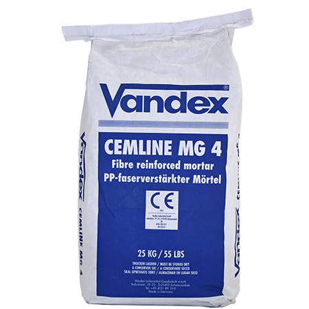 VANDEX CEMLINE MG 4 — Армований волокном ремонтний розчин