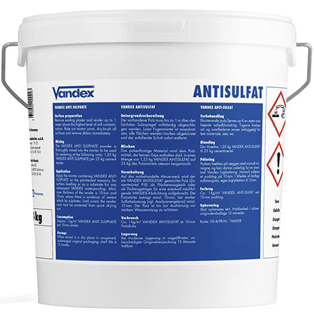 VANDEX ANTI SULPHATE — Добавка для штукатурки
